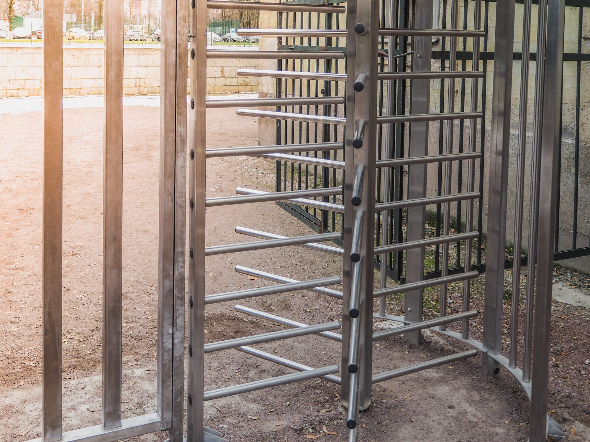 rotating access gates