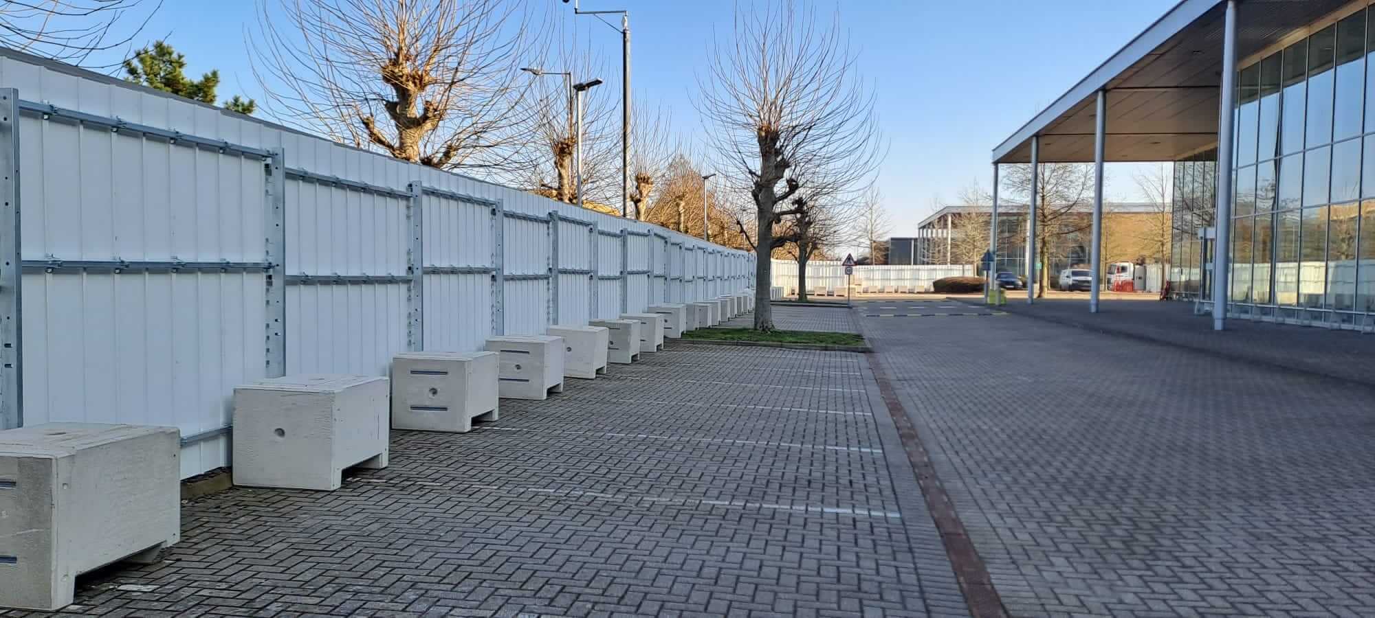 interior view of envirohoard fencing