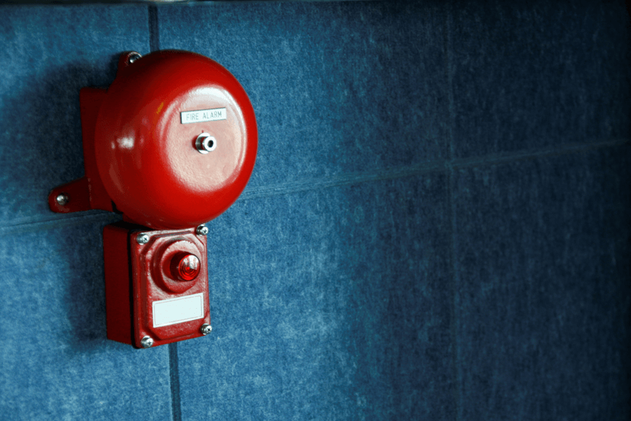 fire alarm with bell