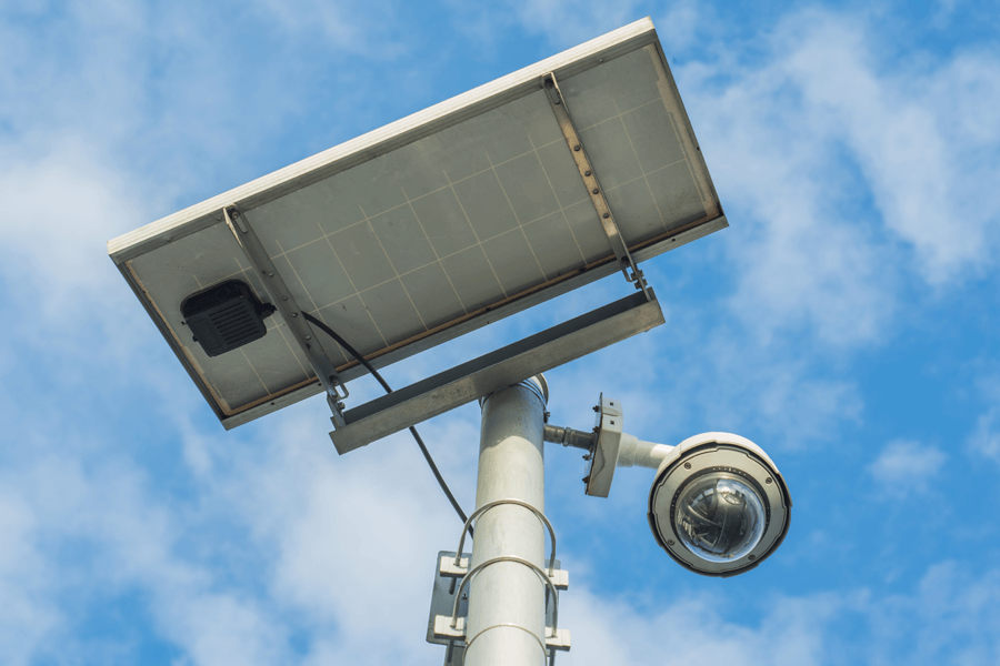 solar powered mobile cctv camera