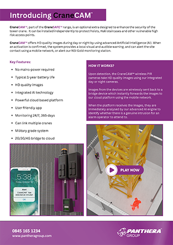 CraneCAM Leaflet