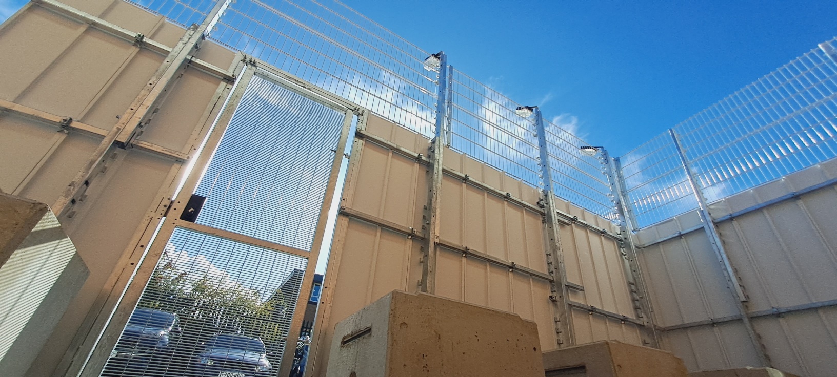 back shot of goliath envirohoard fencing