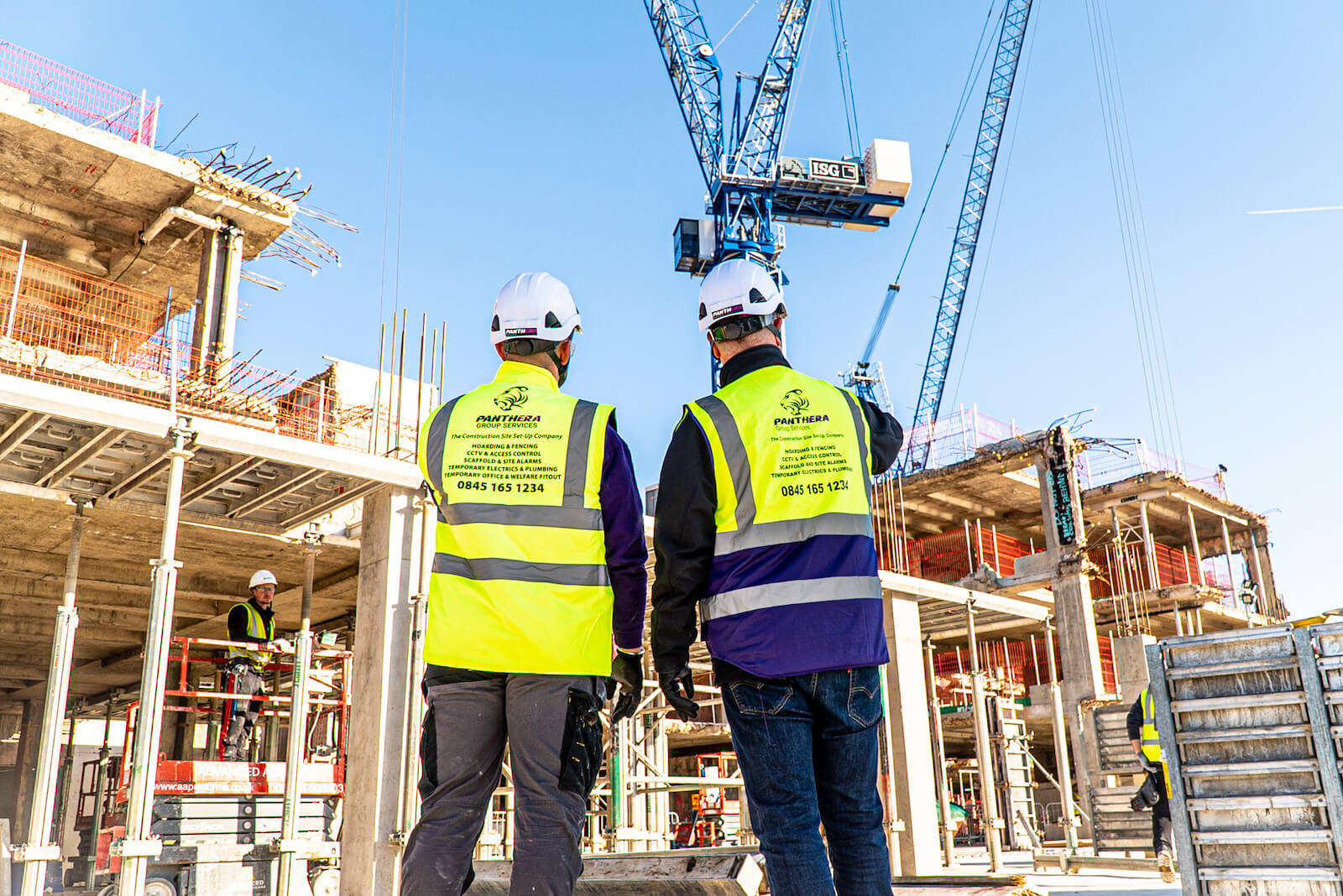 panthera group employees on construction site