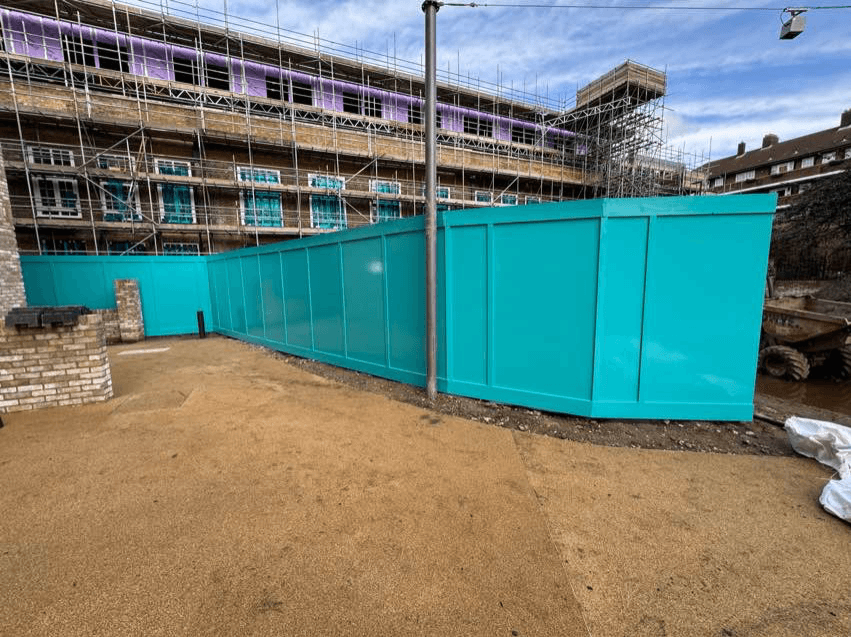 Blue Hoarding