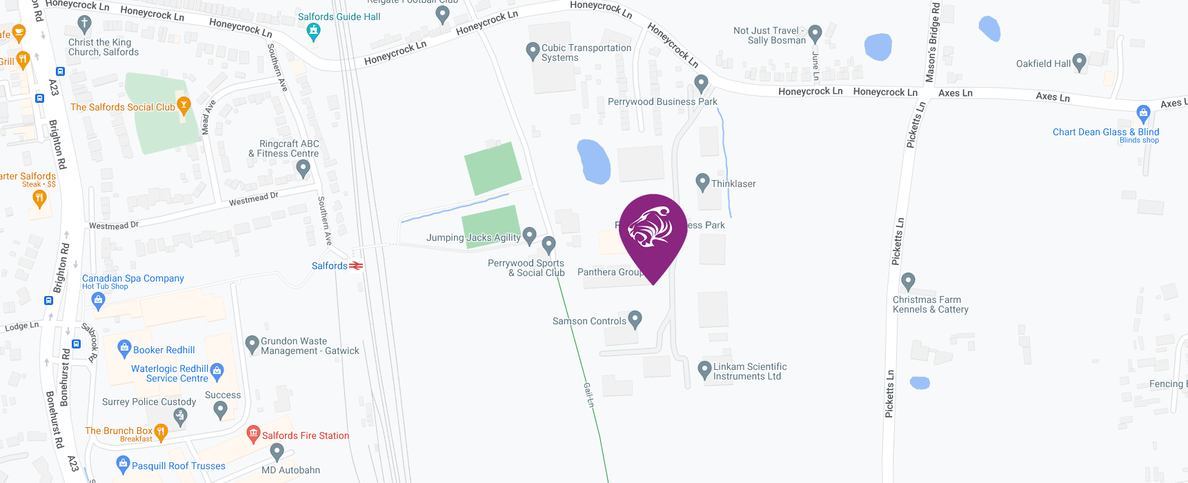 Panthera group located on map